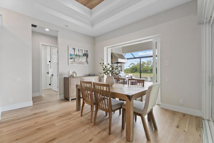 Furnished interior view inside a new home in Gran Place, Venice (Image 12).