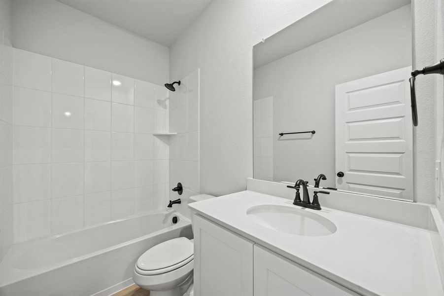 Furnished interior view inside a new home in Kings Way, Denton (Image 10).