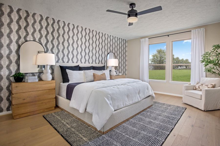 Representative furnished interior of a home built from the 2343 Modeled by KB Home in Davina, Rosenberg (Image 6).