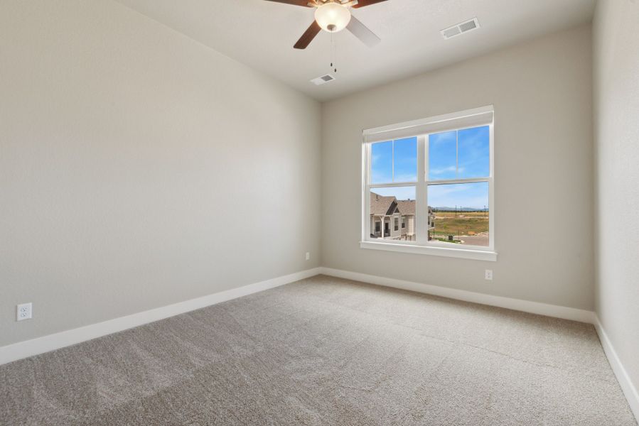 Spacious, unfurnished interior of a new home in The Lakes at Centerra, Loveland (Image 8). Spacious, unfurnished interior of a new home in The Lakes at Centerra, Loveland (Image 8).
