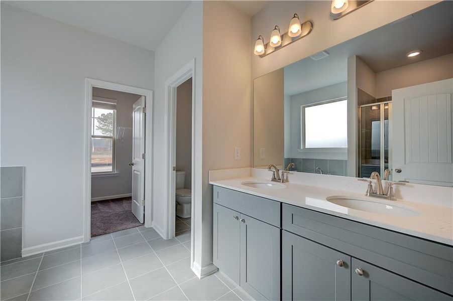 Furnished interior view inside a new home in Cambria at Traditions, Hampton (Image 6).