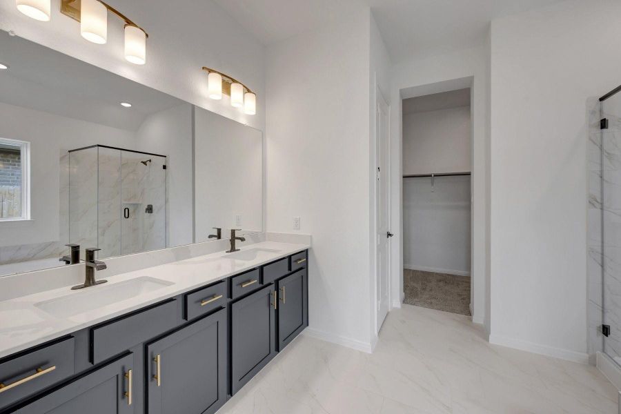 Furnished interior view inside a new home in Jordan Ranch - Terrace Collection, Fulshear (Image 11).