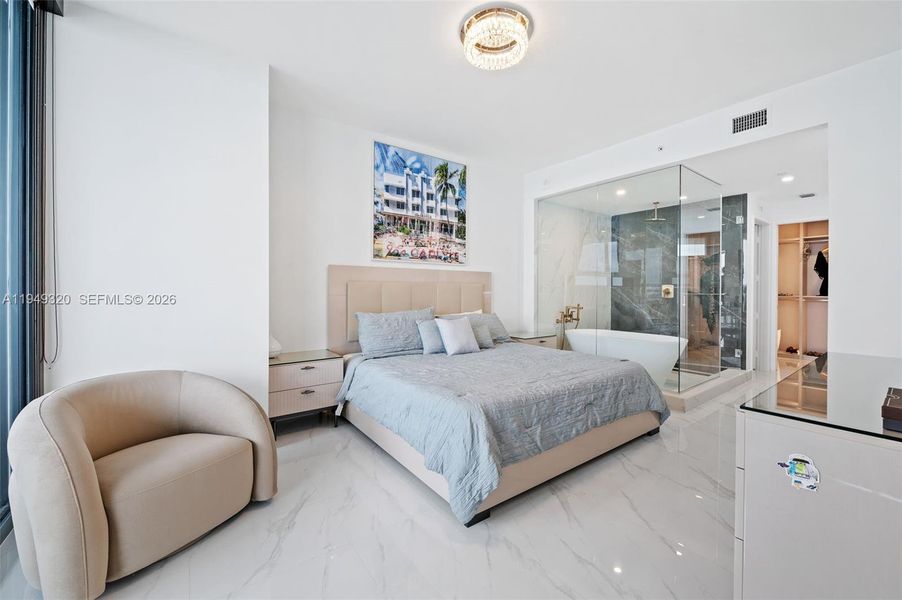 Furnished interior view inside a new home in , Miami (Image 15).