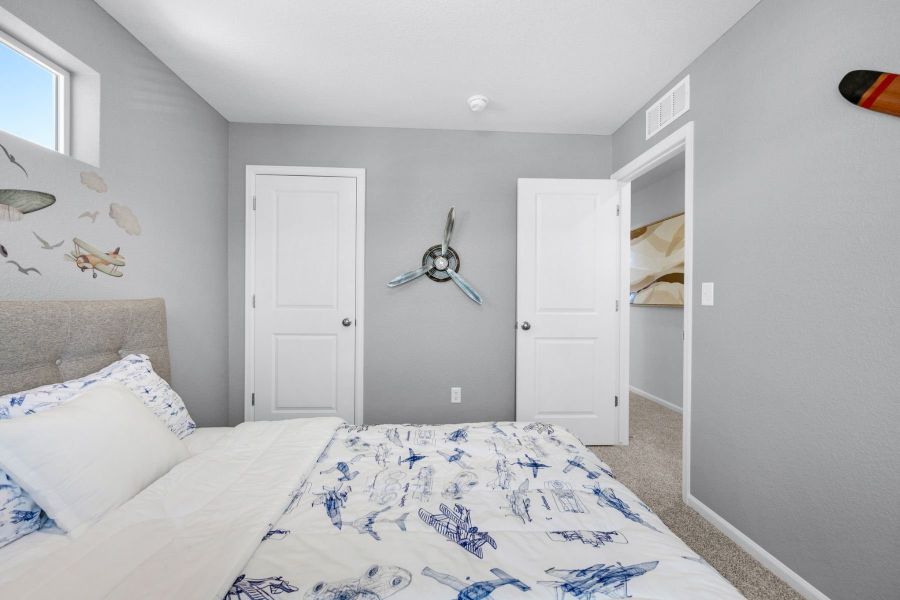 Furnished interior view inside a new home in Banning Lewis Ranch, Colorado Springs (Image 10). Furnished interior view inside a new home in Banning Lewis Ranch, Colorado Springs (Image 10).