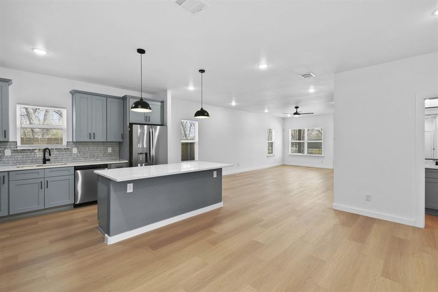 Furnished interior view inside a new home in , Dallas (Image 5).