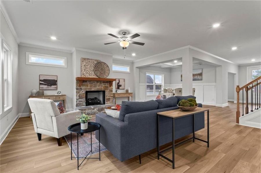 Furnished interior view inside a new home in , Dallas (Image 18).