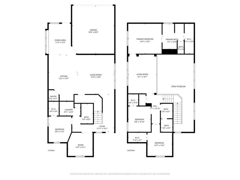 2D floor plan layout of this home in Pecan Square, Northlake, TX (Image 5).