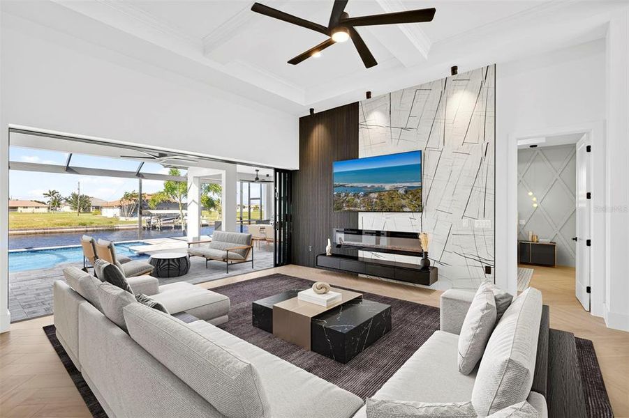 Furnished interior view inside a new home in , Cape Coral (Image 14). Furnished interior view inside a new home in , Cape Coral (Image 14).