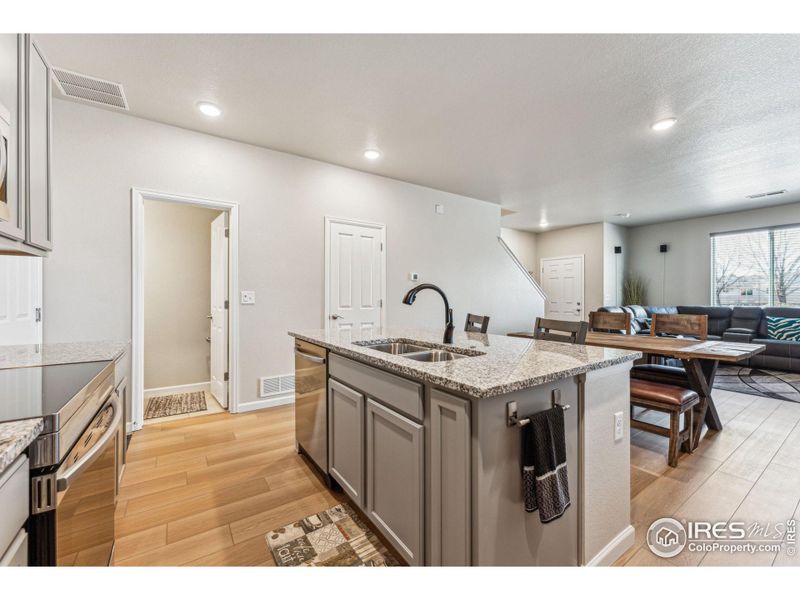 Half bath of the kitchen and adjacent to the garage