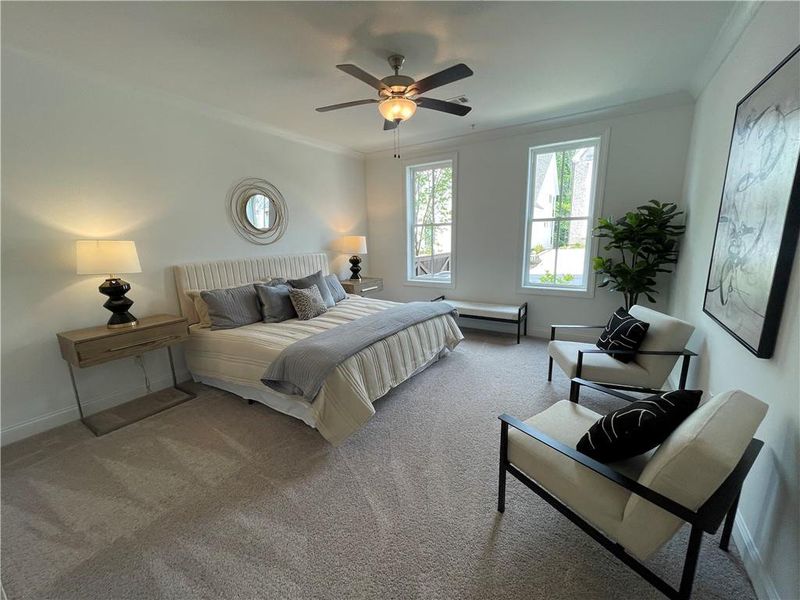 Furnished interior view inside a new home in Waterside Condos, Peachtree Corners (Image 12).