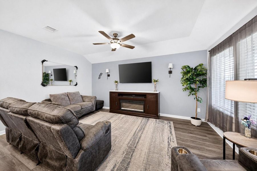 Furnished interior view inside a new home in Magnolia Place, Magnolia (Image 14). Furnished interior view inside a new home in Magnolia Place, Magnolia (Image 14).