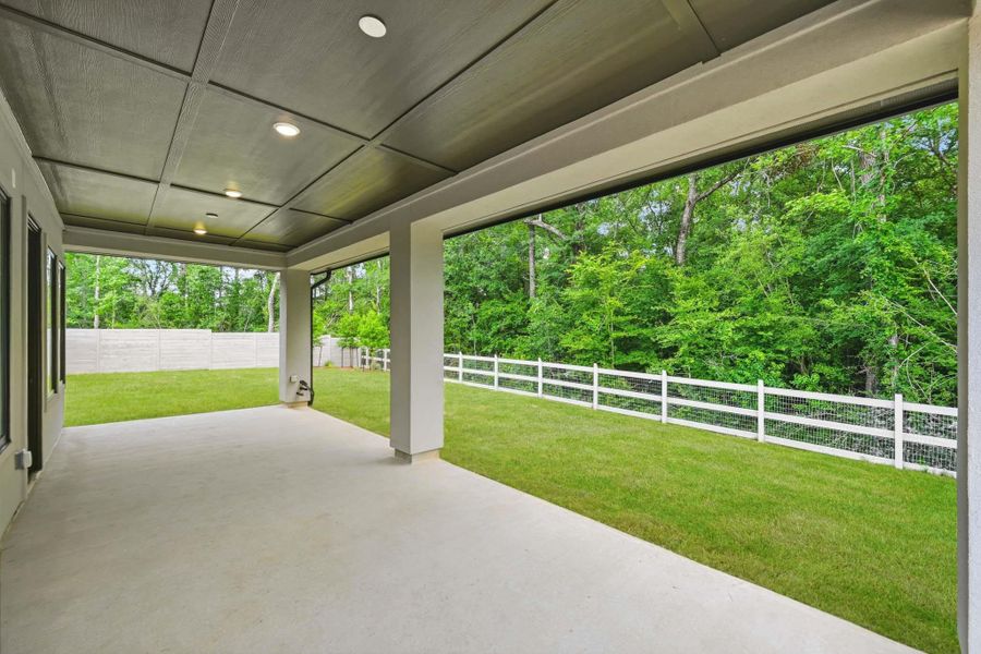 Exterior details and patio area of a home in Two Step Farm, Montgomery (Image 3).