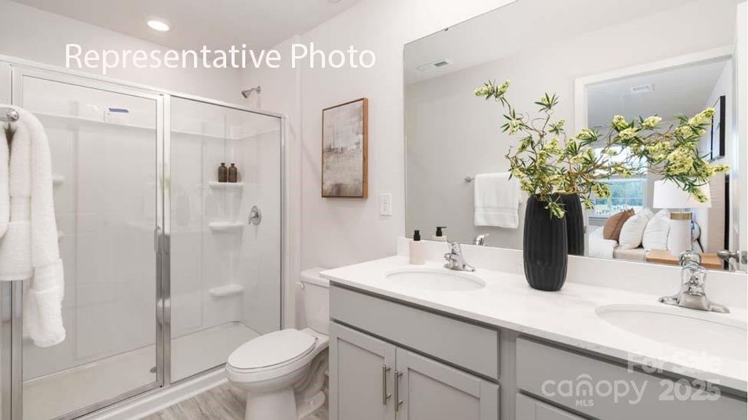 Furnished interior view inside a new home in Clark Creek Landing, Lincolnton (Image 9).