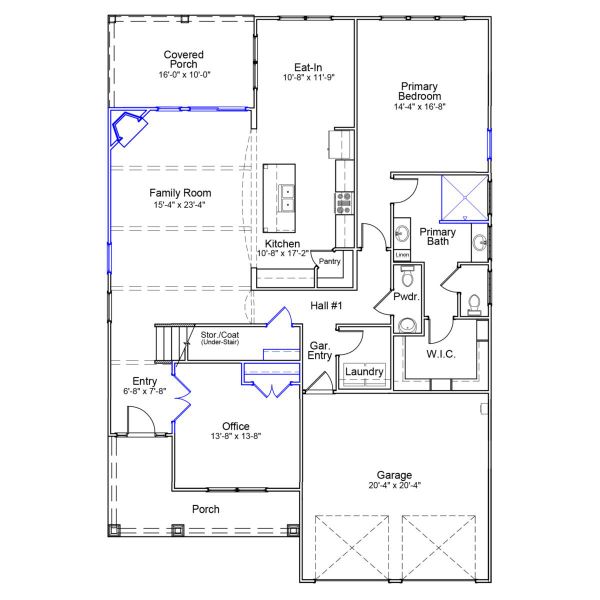 2D floor plan layout of this home in Brayden, Advance, NC (Image 4).