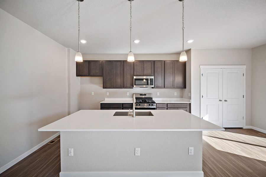 Furnished interior view inside a new home in Ridge at Lorson Ranch, Colorado Springs (Image 7).