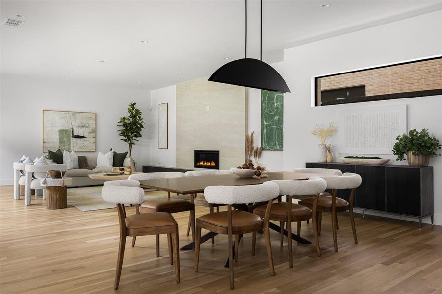Furnished interior view inside a new home in , Dallas (Image 15).
