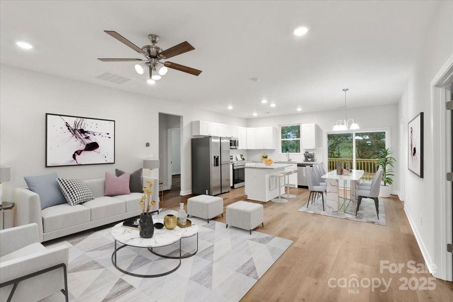 Furnished interior view inside a new home in , Yadkinville (Image 8). Furnished interior view inside a new home in , Yadkinville (Image 8).