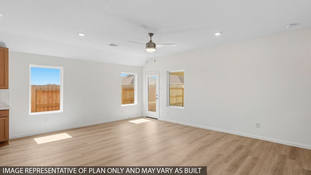 Representative unfurnished interior of a home built from the Lakeway by D.R. Horton in Cypress Green, Hockley (Image 10).