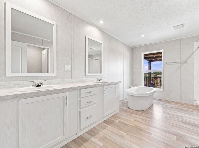Furnished interior view inside a new home in , Devine (Image 11).