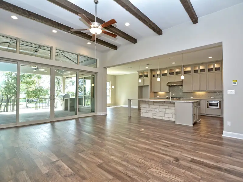 Representative unfurnished interior of a home built from the Santa Barbara II by Giddens Homes in Scofield Farms Estates, Georgetown (Image 24).