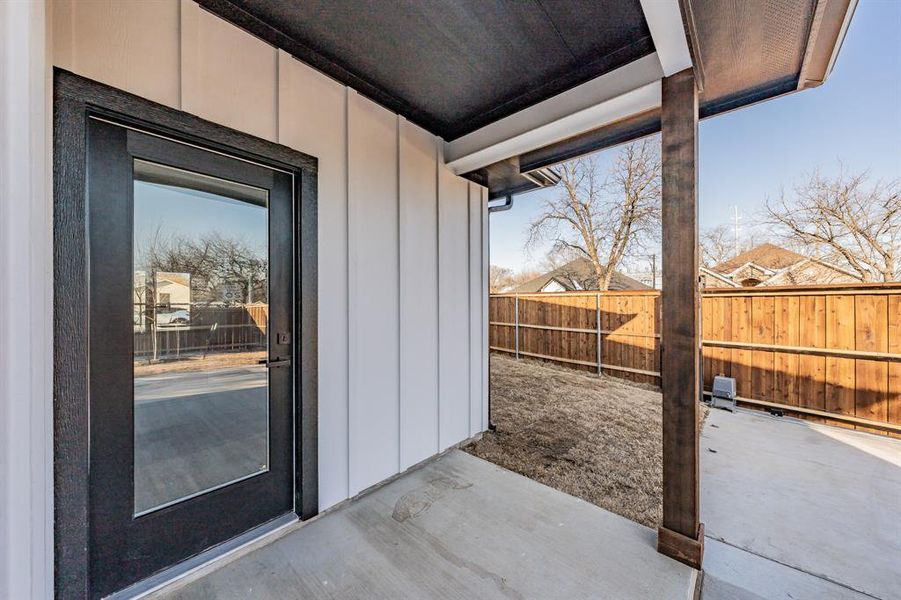 Exterior details and patio area of a home in , Richland Hills (Image 25).