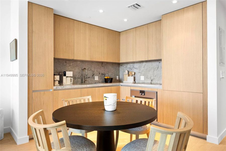 Furnished interior view inside a new home in , Miami Beach (Image 25). Furnished interior view inside a new home in , Miami Beach (Image 25).