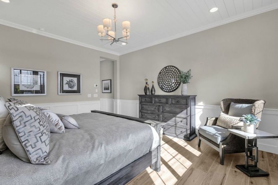 Representative furnished interior of a home built from the Residence Six by Blandford Homes in Earnhardt Ranch, Chandler (Image 36).