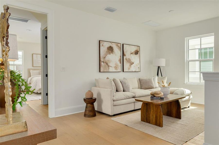 Furnished interior view inside a new home in , St. Petersburg (Image 19).