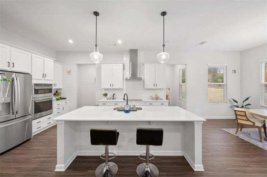 Furnished interior view inside a new home in Enclave at Edgewater, Holly Springs (Image 16). Furnished interior view inside a new home in Enclave at Edgewater, Holly Springs (Image 16).