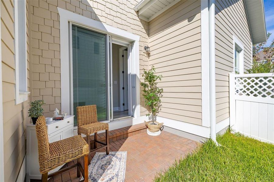 Exterior details and patio area of a home in , Celebration (Image 31).