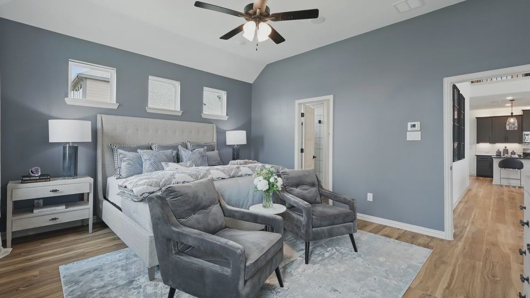 Furnished interior view inside a new home in Westridge Journey, McKinney (Image 12).