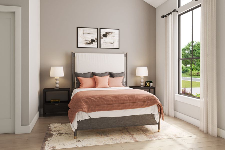 Representative furnished interior of a home built from the Lisbon by Tri Pointe Homes in Legacy Grove, Montgomery (Image 26).