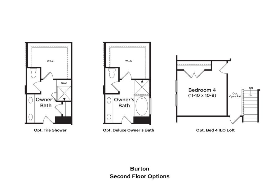 2D floor plan layout for the Burton by DRB Homes in Owen Park, Gibsonville, NC (Image 25). 2D floor plan layout for the Burton by DRB Homes in Owen Park, Gibsonville, NC (Image 25).
