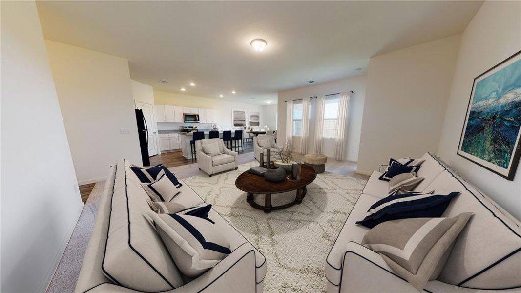 Furnished interior view inside a new home in Oakfield Lakes, Parrish (Image 4). Furnished interior view inside a new home in Oakfield Lakes, Parrish (Image 4).