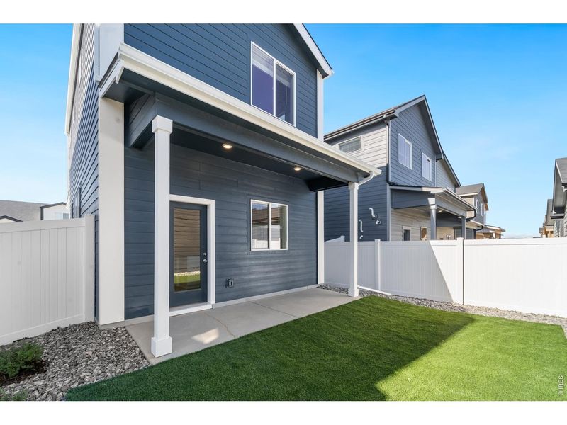 Exterior details and patio area of a home in Liberty Draw, Evans (Image 3).