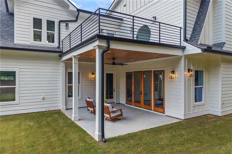 Exterior details and patio area of a home in , Lilburn (Image 34).