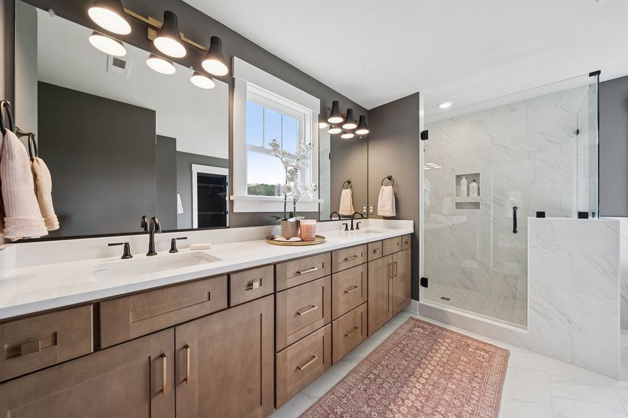 Representative furnished interior of a home built from the Yates II - Vanguard Collection by Mungo Homes in Scotts Hill Village, Wilmington (Image 8).