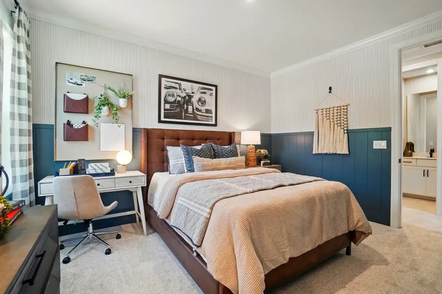 Furnished interior view inside a new home in The Townes at Wade Ardrey, Charlotte (Image 6).