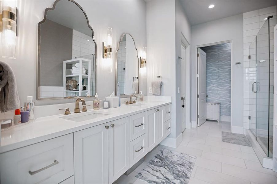 Furnished interior view inside a new home in The Residences, Irving (Image 20).