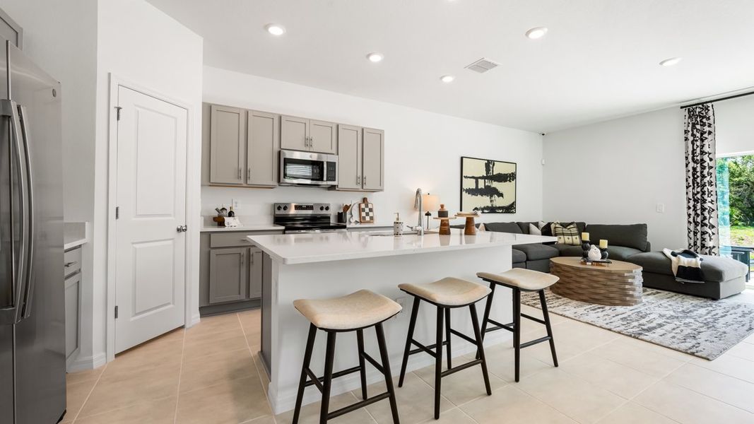 Furnished interior view inside a new home in The Towns at Tiburon, Nokomis (Image 3).