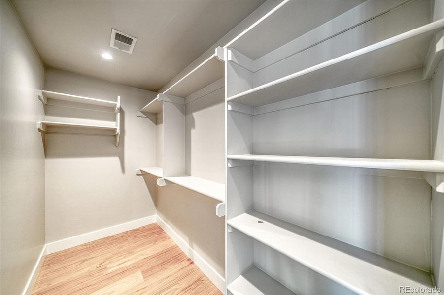 Primary Suite Walk-in Closet