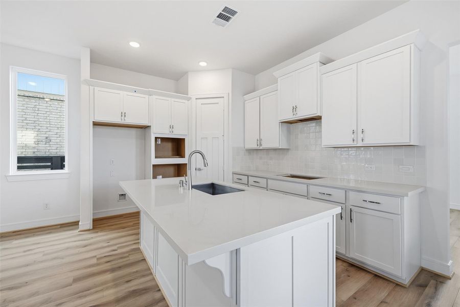 Furnished interior view inside a new home in Bridgeland Central, Cypress (Image 9). Furnished interior view inside a new home in Bridgeland Central, Cypress (Image 9).