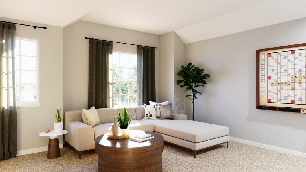 Representative furnished interior of a home built from the The Sienna - April Sound by Legend Homes in Lake Conroe Area Homes, Montgomery (Image 12).