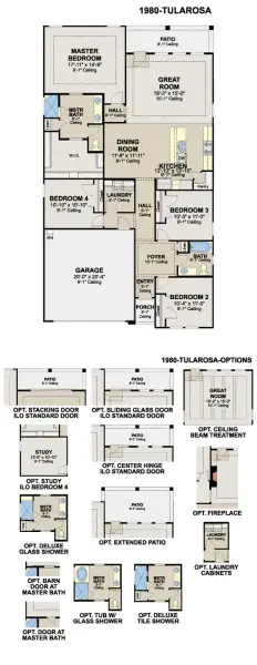 2D floor plan layout of this home in Veranda Signature, San Antonio, TX (Image 3). 2D floor plan layout of this home in Veranda Signature, San Antonio, TX (Image 3).