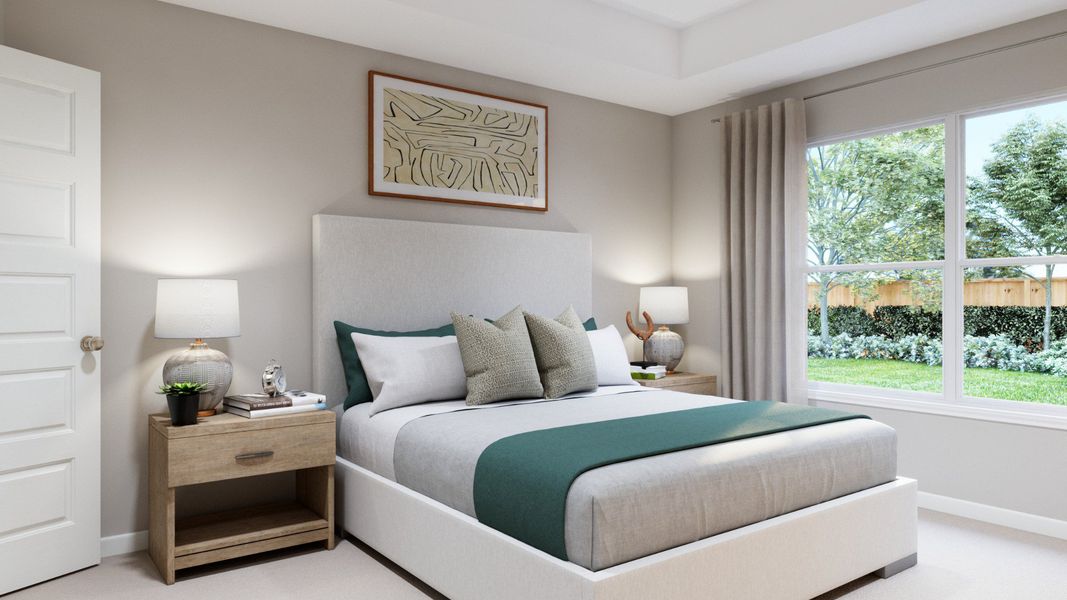 Representative furnished interior of a home built from the The Cortona by Legend Homes in Hunters Ranch, San Antonio (Image 12).