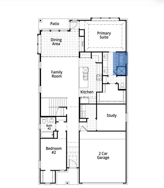 2D floor plan layout for the McLaren Plan by Highland Homes in The Parks at Wilson Creek: 50ft. lots, Celina, TX (Image 35). 2D floor plan layout for the McLaren Plan by Highland Homes in The Parks at Wilson Creek: 50ft. lots, Celina, TX (Image 35).