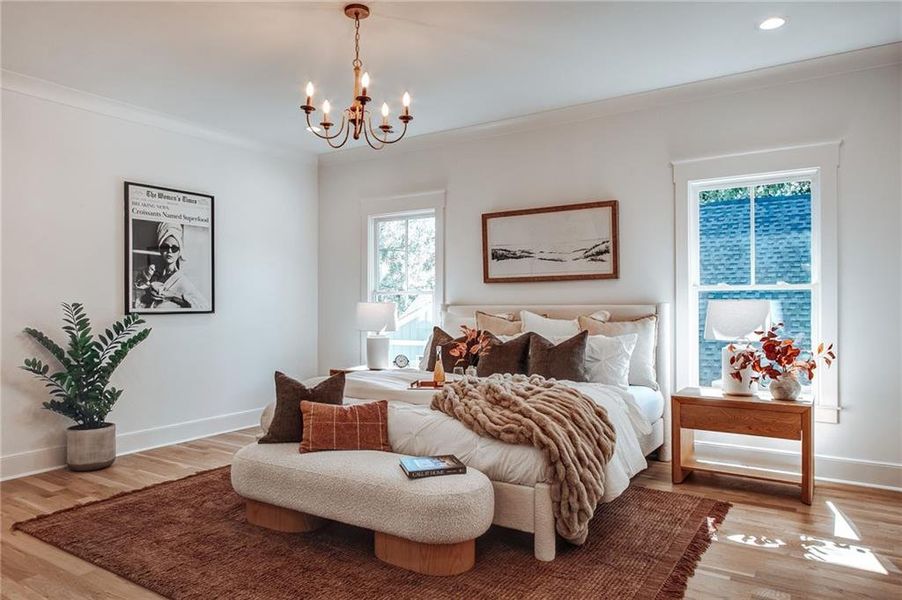 Furnished interior view inside a new home in , Atlanta (Image 55).