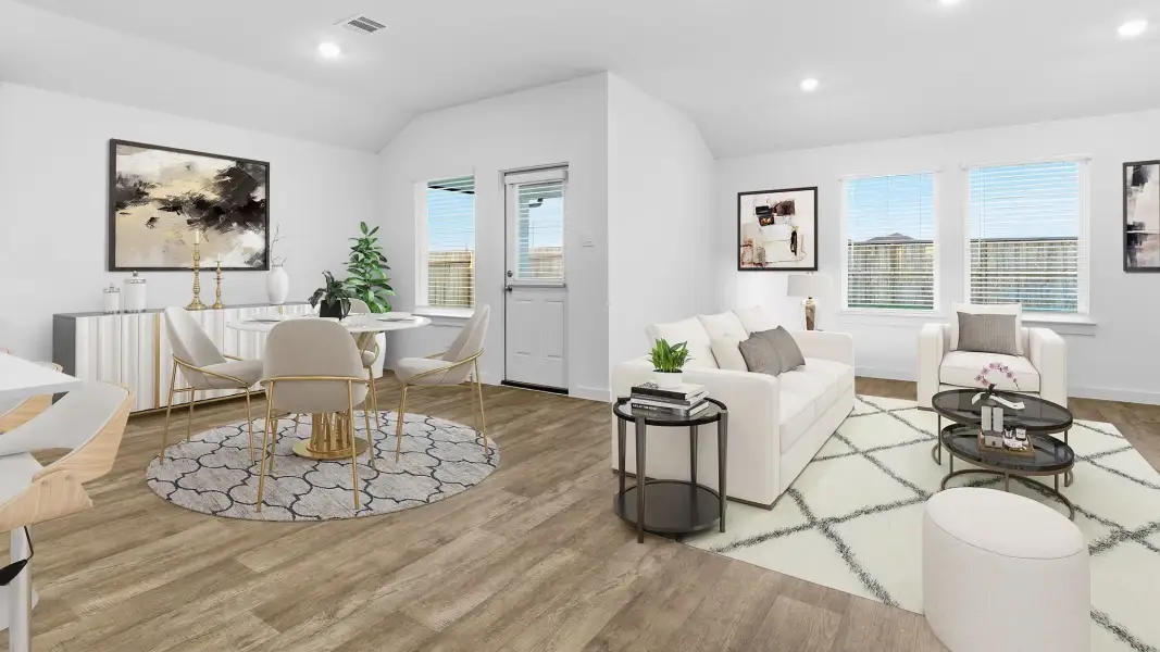 Representative furnished interior of a home built from the Cali - X40I by D.R. Horton in Harvest Pointe, Needville (Image 9).