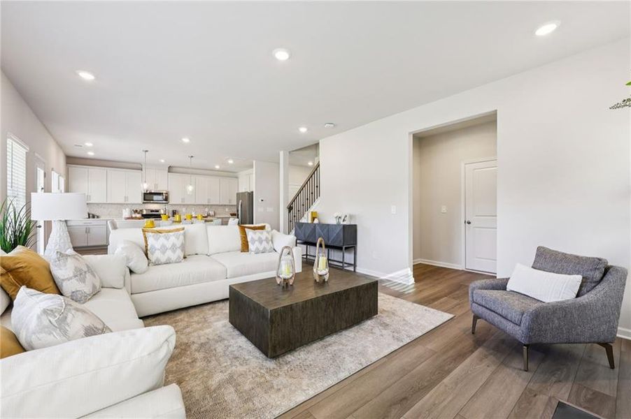 Furnished interior view inside a new home in Westmont Preserve, Powder Springs (Image 14).