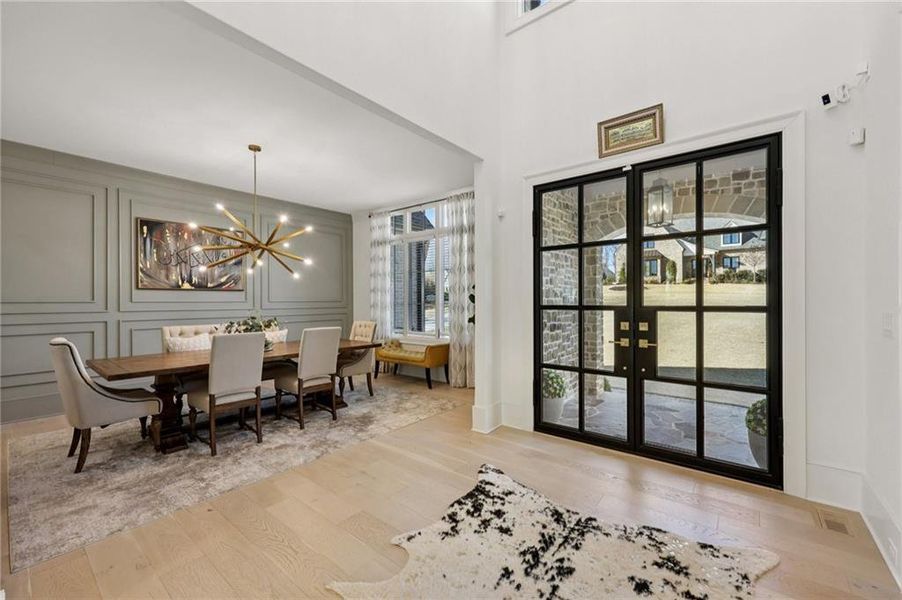 Furnished interior view inside a new home in , Suwanee (Image 68).